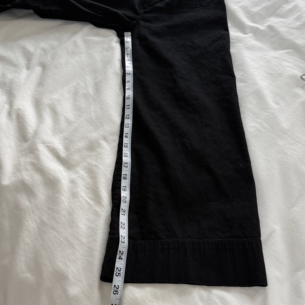 Maeve The Collette High Rise Cropped Wide Leg Pant Black 26 Anthropologie - Picture 16 of 16